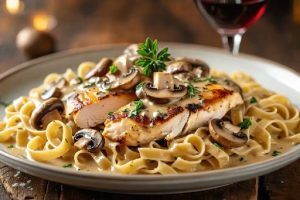 Chicken Marsala Fettuccine