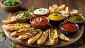 Dipping Sauces Includes Breadsticks (V)