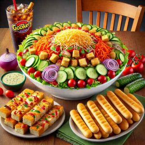 Jumbo House Salad includes 11 Breadsticks (Serves 5)