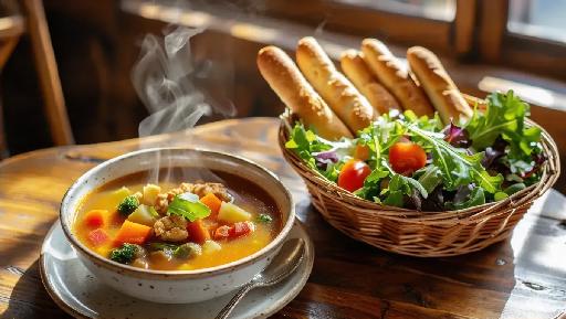 Soup, Salad and Breadsticks | Lunch menu and price