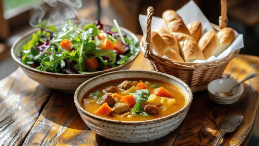 Soup, Salad and Breadsticks | Lunch