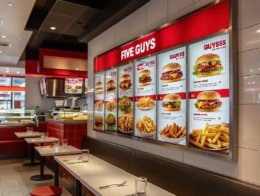 five guys menu prices